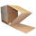 Continuous corrugated cardboard 2 flutes 150x200 mm (H x W)