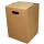 Single piece cardboard stool brown | 300x300x420 mm