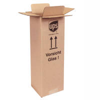 Bottle shipping cartons | 1 bottles 0,75 - 1 L | 105x105x360 mm