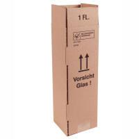 Flaschenversandkartons | 1 Flasche 0,75 - 1 L | 105x105x360 mm