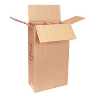 Bottle shipping cartons | 2 bottles 0,75 - 1 L | 205x105x390 mm