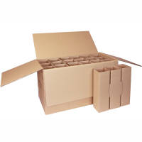 Bottle shipping cartons | 15 bottles 0,75 - 1 L |...