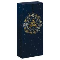 Flaschen-Faltschachteln Christmas Ball | 2 Wein-/Sektflaschen | 162x78x363 mm