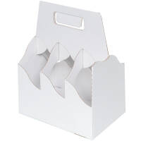 Bottle and beer carrier white | 213x140x269 mm