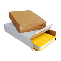 Folding boxes brown with tear-open perforation 240x165x46 mm (DIN A5)