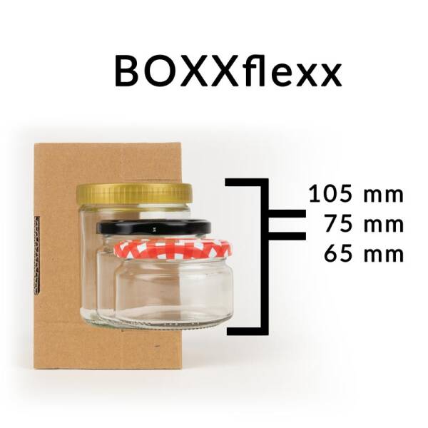 BOXXflexx punching insert for glass shipping | 2-wall