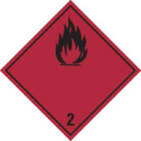 Dangerous goods labels | piece cl. 2 | Flammable gases