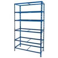 Metal heavy duty shelving blue 2200x1200x500 mm - 6 shelves