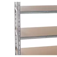 Galvanized metal heavy duty shelving 1800x1000x450 mm - 5 shelves