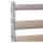 Galvanized metal heavy duty shelving 1800x1000x450 mm - 5 shelves