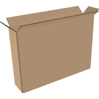 1-wall folding cartons 750x100x550 mm