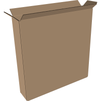 1-wall folding cartons 750x150x580 mm