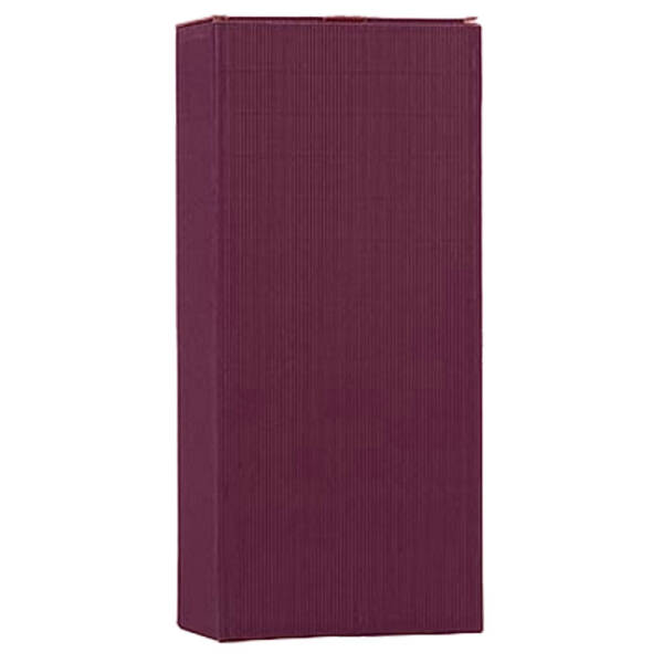 Bottle folding boxes wave structure bordeaux | 2 wine bottle | 168x80x365 mm