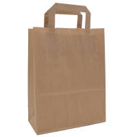 Paper carrier bags 180x80x220 mm|brown