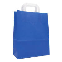 Paper carrier bags 180x80x220 mm|blue