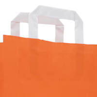 Paper carrier bags 180x80x220 mm|orange