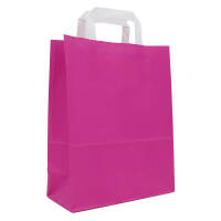 Paper carrier bags 180x80x220 mm|pink