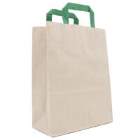 Paper carrier bags|grass paper|320x120x400 mm|brown