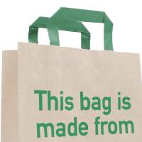 Paper carrier bags|grass paper|320x120x400 mm|print