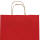 Paper carrier bags 320x120x410 mm|ribbed|red