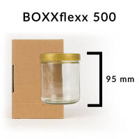 BOXXflexx punching insert for glass shipping I 500 | 2-wall