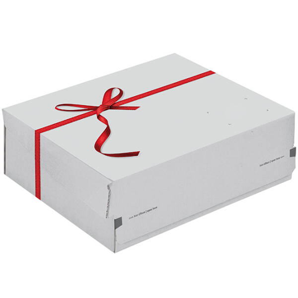 GeschenkBOXX mit Selbstklebeverschluss 363x290x125 mm