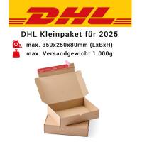 DHL small parcels with SK strips 350x250x80 mm (outer dimensions)