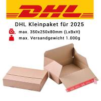 DHL Kleinpakete Automatikbodenkartons mit SK-Streifen...