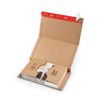 DHL small parcels book shipping packaging with SK strips 350x250x80 mm (outer dimensions)