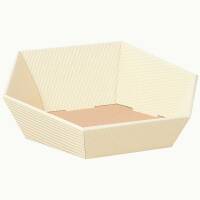 Press baskets wave structure hexagon | cream |...