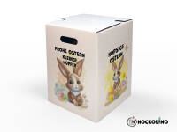 1-piece cardboard stool Easter Bunny | 300x300x420 mm