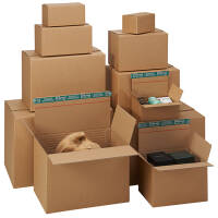 Shipping boxes with height groove 165x120x80-100 mm...