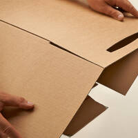 Shipping boxes with height groove 500x390x215-350 mm...