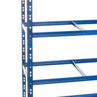 Metal heavy duty shelving blue 1800x1200x400 mm - 5 shelves