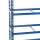 Metal heavy duty shelving blue 1800x1200x400 mm - 5 shelves