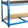 Metal heavy duty shelving blue 1800x1200x400 mm - 5 shelves