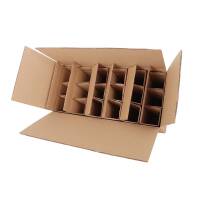 BOXXwell Flaschenversandkartons | 18 Flaschen 0,75 - 1 L | 610x285x380 mm